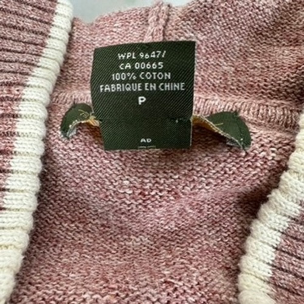 Eddie Bauer Womens Heathered Burgundy Pullover Sweater Hoodie Size S - Picture 6 of 6